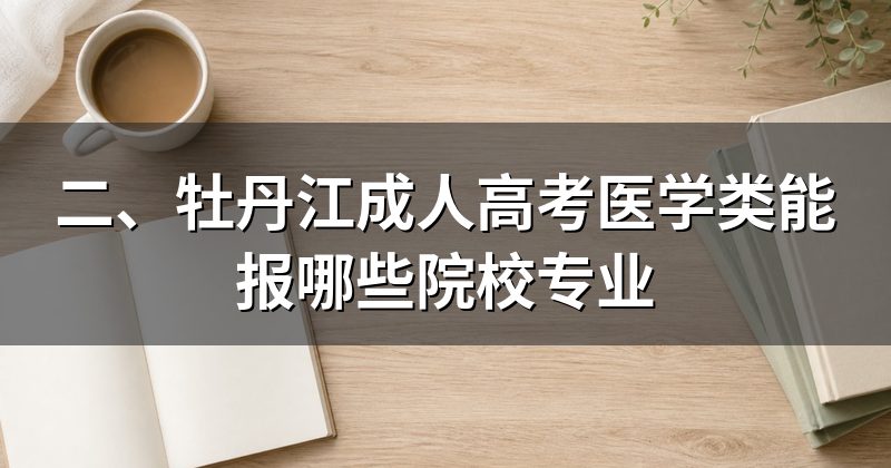二、牡丹江成人高考医学类能报哪些院校专业