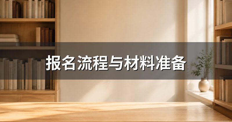 报名流程与材料准备