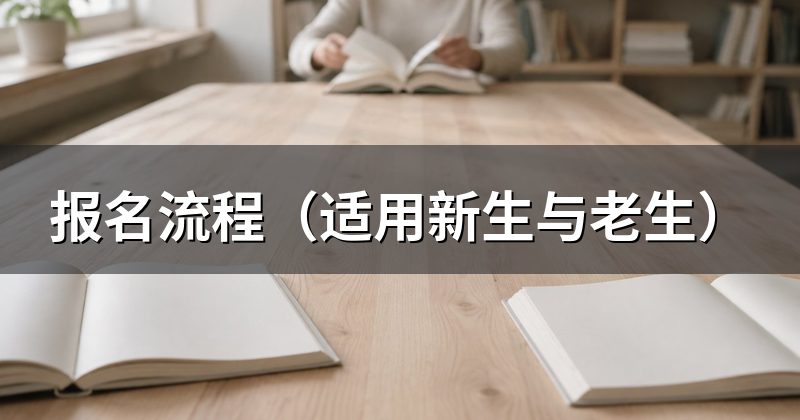 报名流程（适用新生与老生）