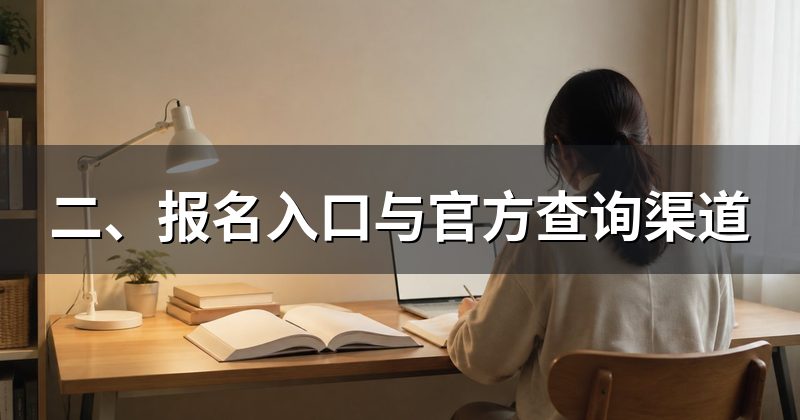 二、报名入口与官方查询渠道
