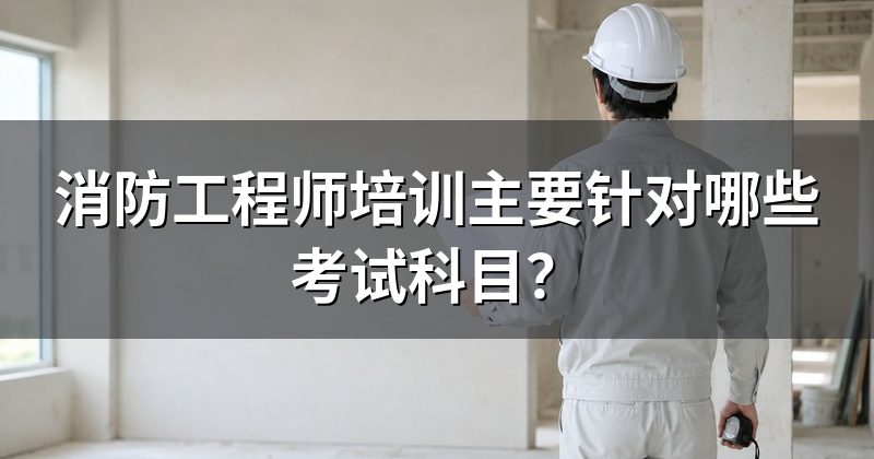 消防工程师培训主要针对哪些考试科目?