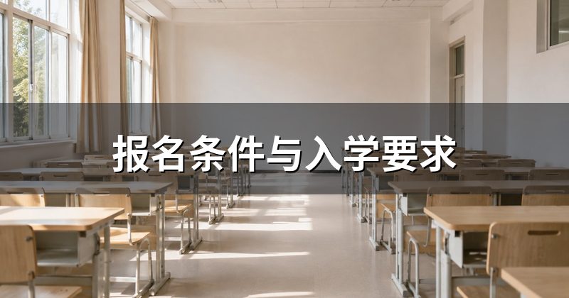 报名条件与入学要求