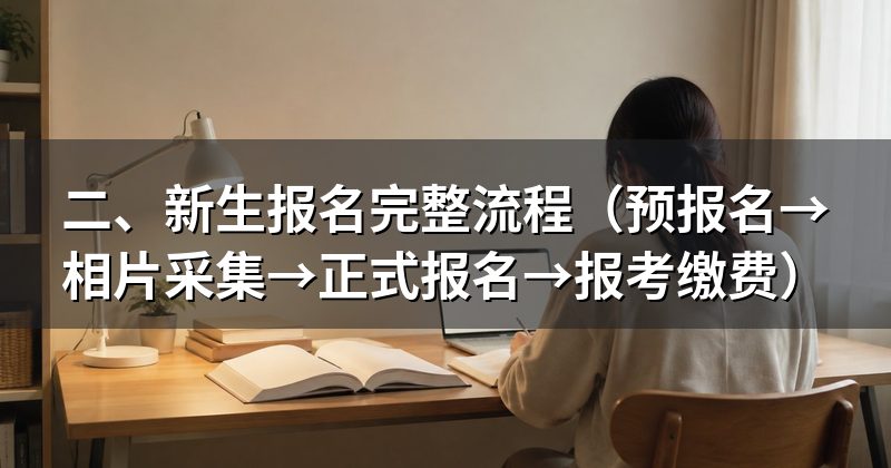 二、新生报名完整流程(预报名→相片采集→正式报名→报考缴费)