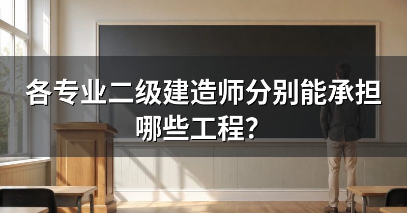 各专业二级建造师分别能承担哪些工程?