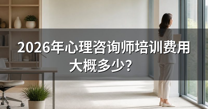 2026年心理咨询师培训费用大概多少？