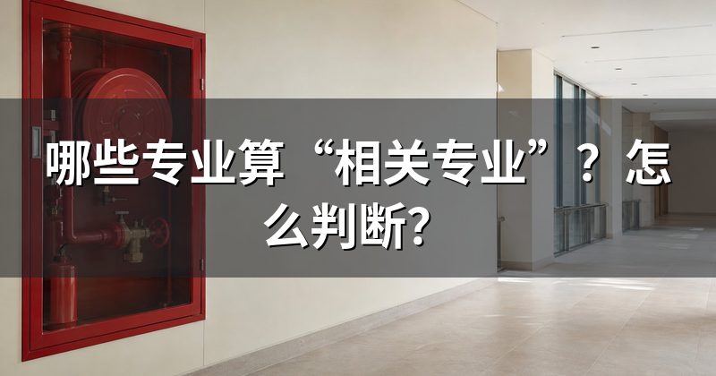 哪些专业算“相关专业”？怎么判断？