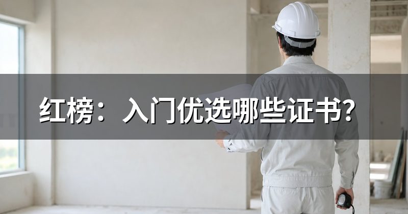 红榜：入门优选哪些证书？