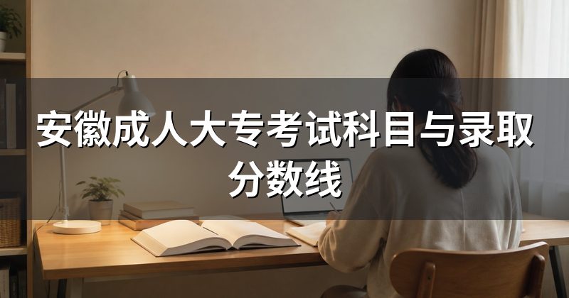 安徽成人大专考试科目与录取分数线