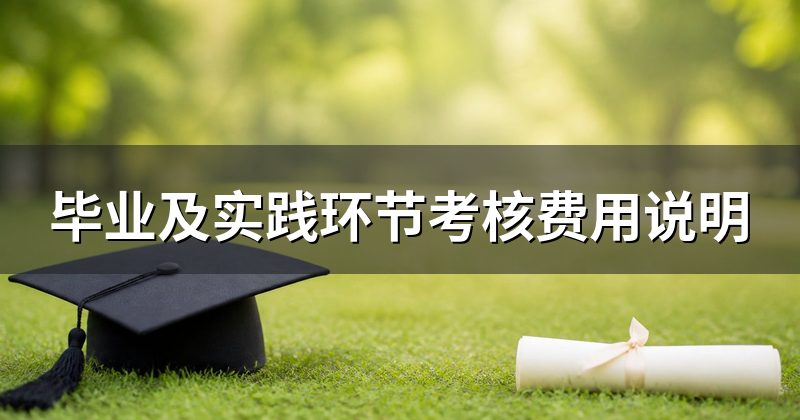 毕业及实践环节考核费用说明
