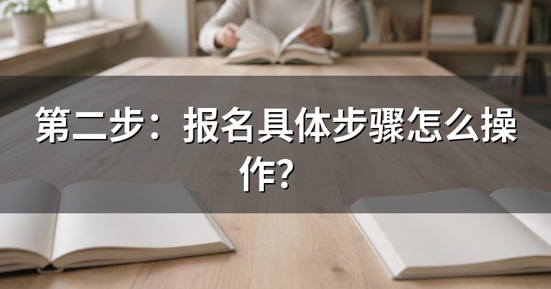 第二步:报名具体步骤怎么操作?