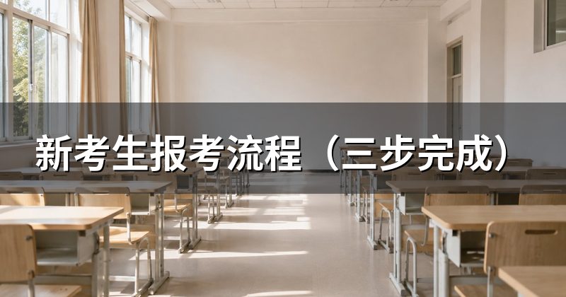 新考生报考流程（三步完成）