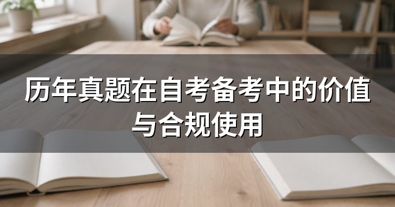 历年真题在自考备考中的价值与合规使用