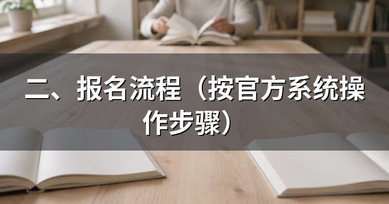 二、报名流程(按官方系统操作步骤)