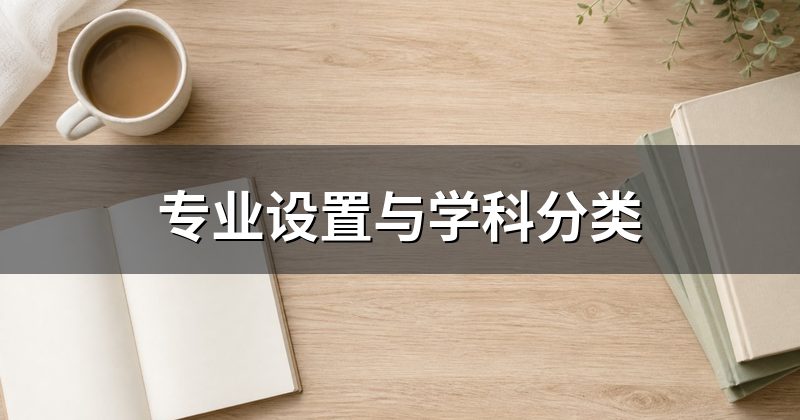 专业设置与学科分类