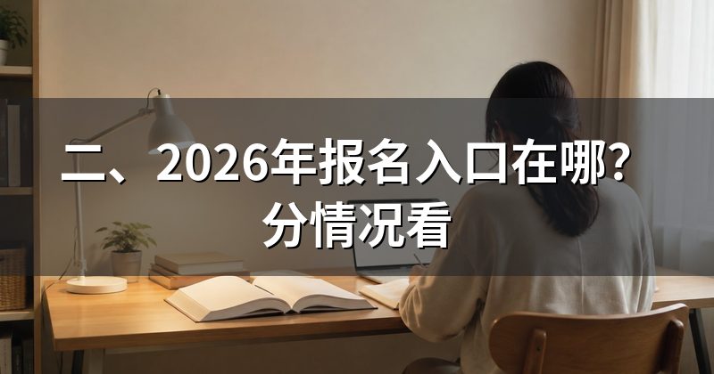 二、2026年报名入口在哪？分情况看