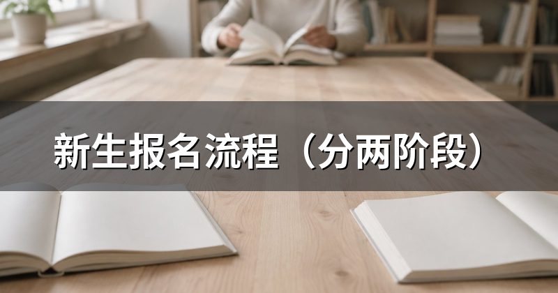 新生报名流程(分两阶段)