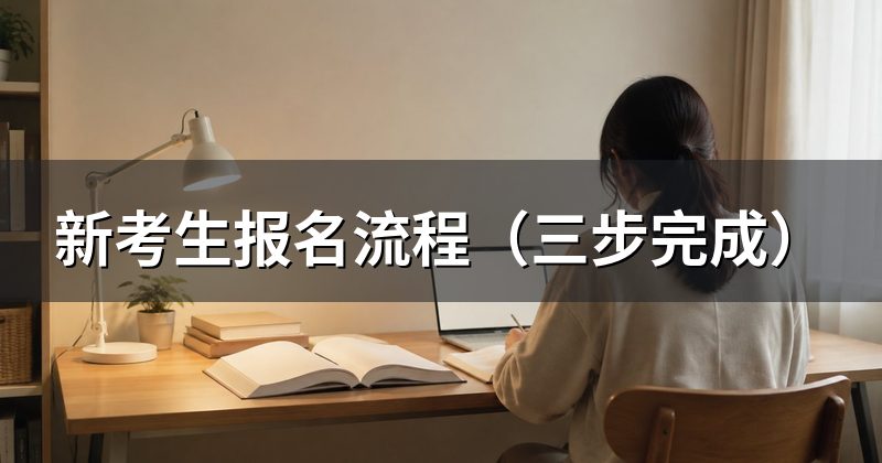 新考生报名流程(三步完成)