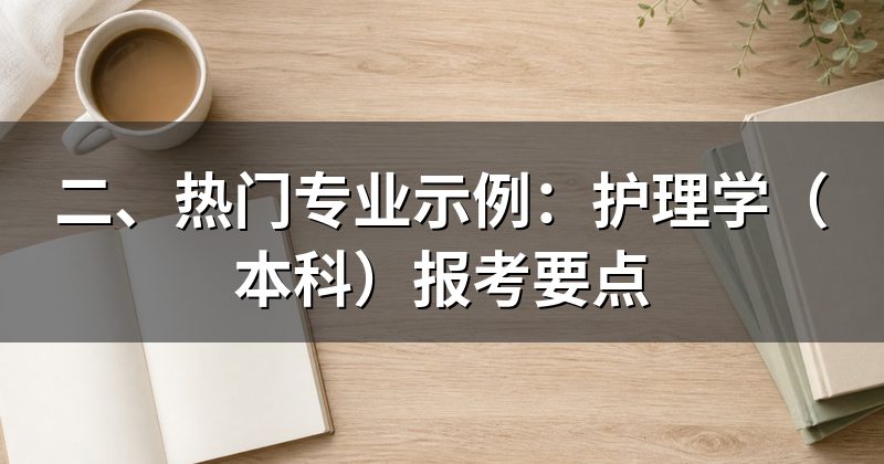 二、热门专业示例:护理学(本科)报考要点