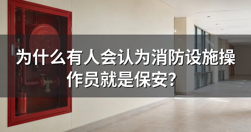 为什么有人会认为消防设施操作员就是保安？