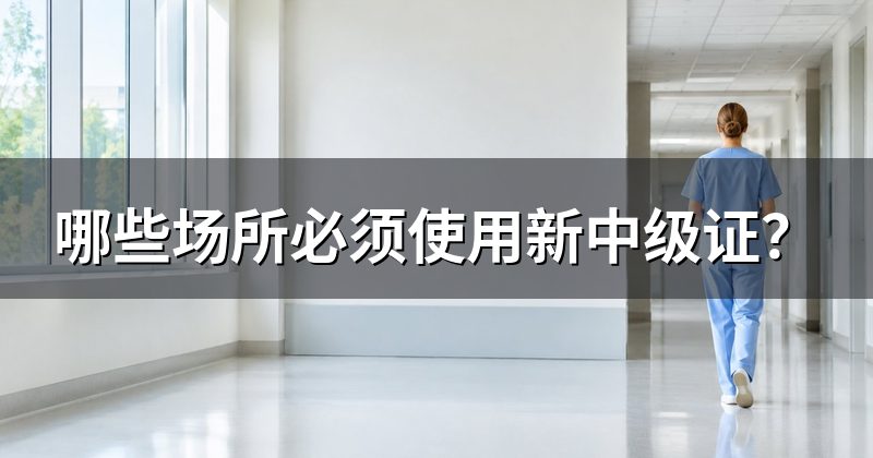哪些场所必须使用新中级证?
