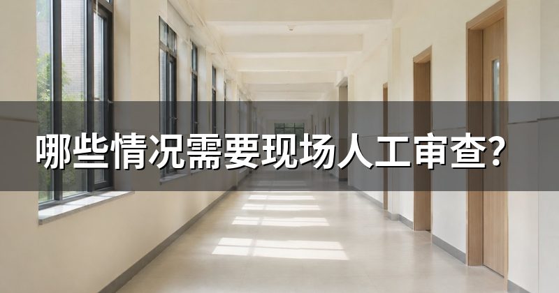 哪些情况需要现场人工审查?