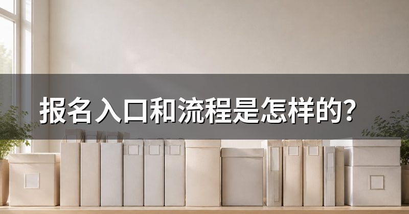 报名入口和流程是怎样的?