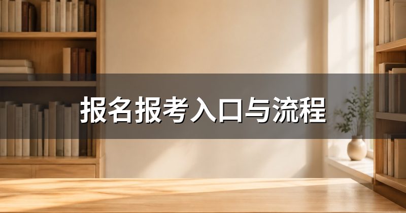 报名报考入口与流程
