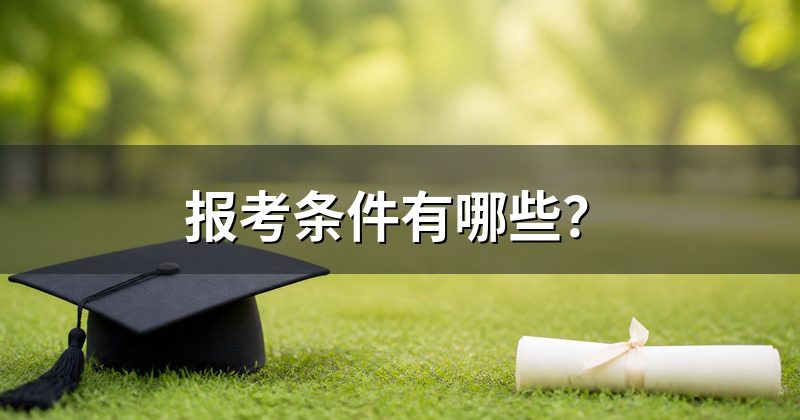 报考条件有哪些?