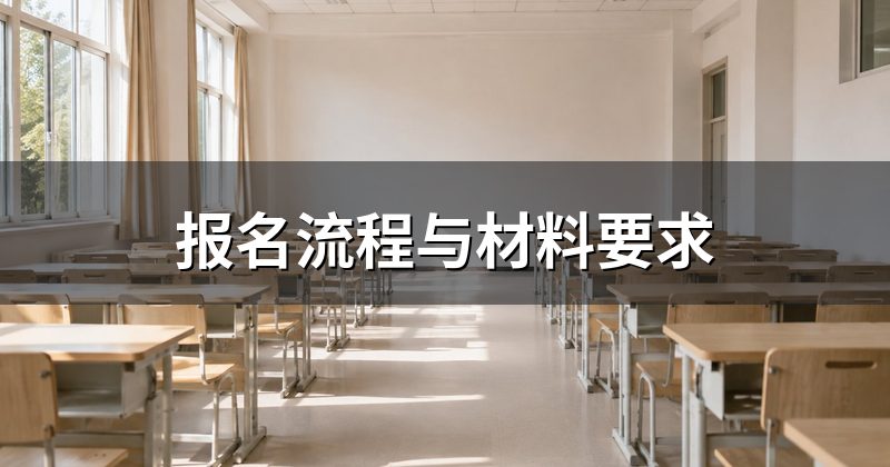 报名流程与材料要求