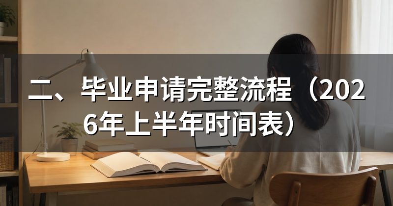 二、毕业申请完整流程(2026年上半年时间表)