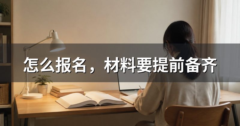 怎么报名，材料要提前备齐