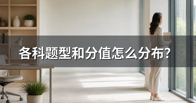 各科题型和分值怎么分布？