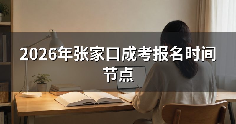 2026年张家口成考报名时间节点