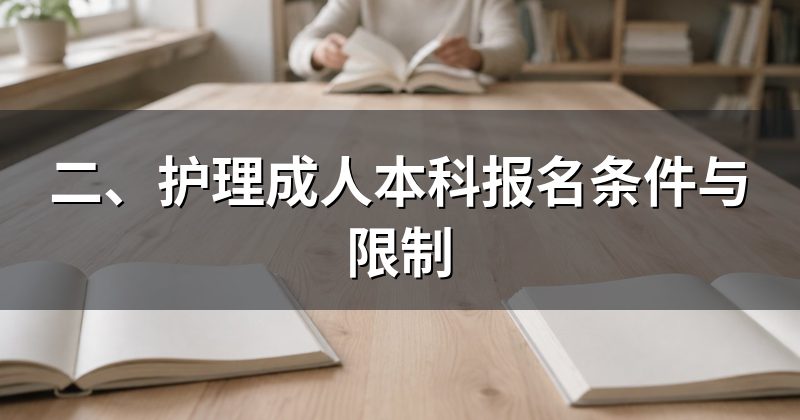 二、护理成人本科报名条件与限制