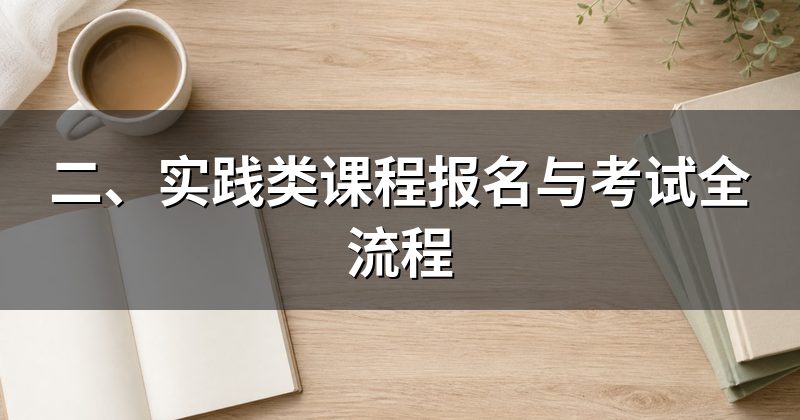 二、实践类课程报名与考试全流程