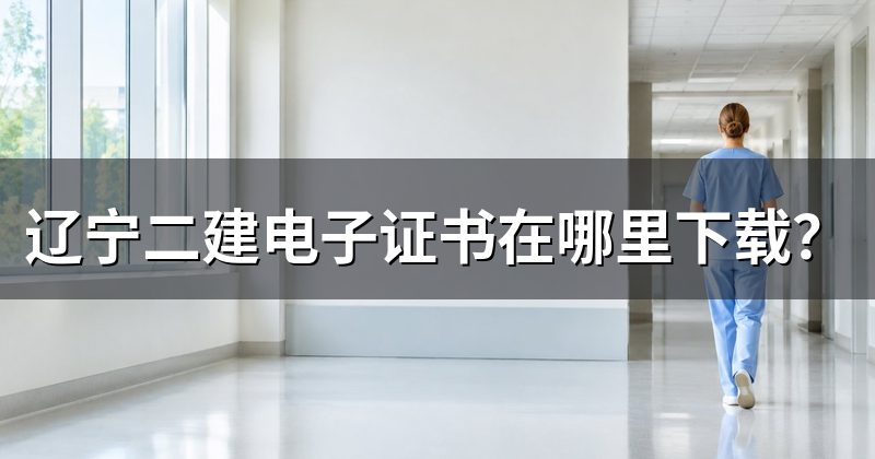 辽宁二建电子证书在哪里下载？