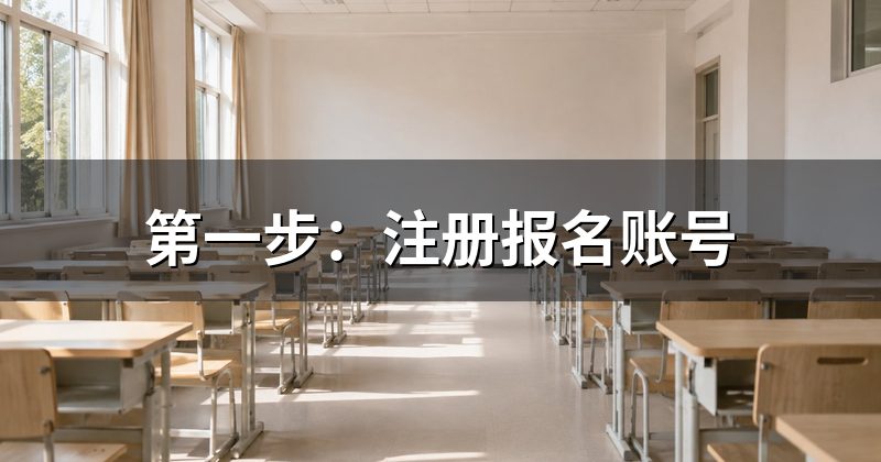 第一步：注册报名账号