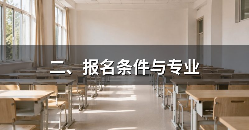二、报名条件与专业