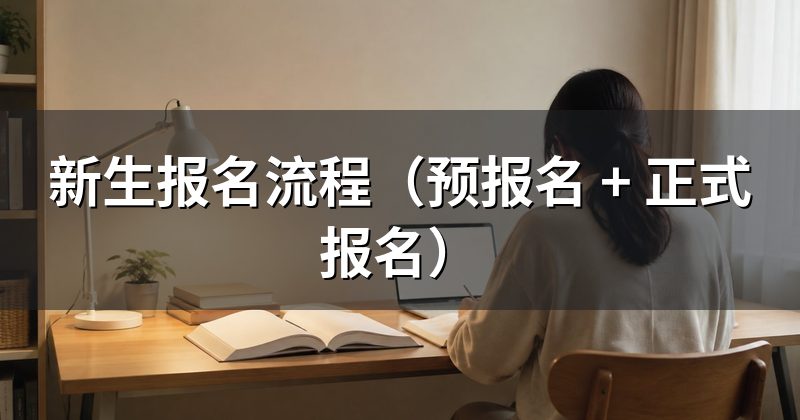新生报名流程(预报名 + 正式报名)