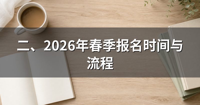 二、2026年春季报名时间与流程