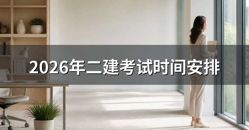2026年二建考试时间安排