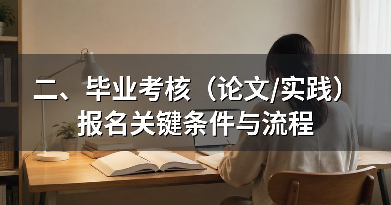 二、毕业考核（论文/实践）报名关键条件与流程