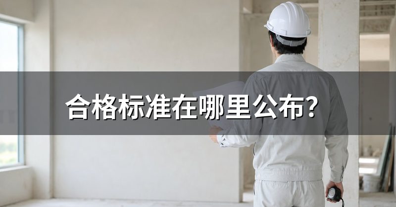 合格标准在哪里公布?