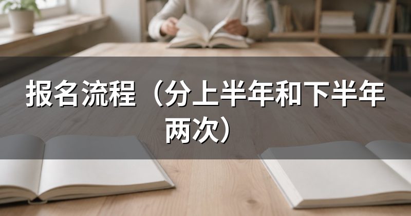 报名流程(分上半年和下半年两次)