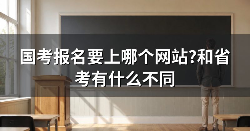国考报名要上哪个网站?和省考有什么不同