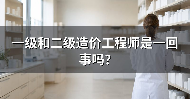 一级和二级造价工程师是一回事吗?