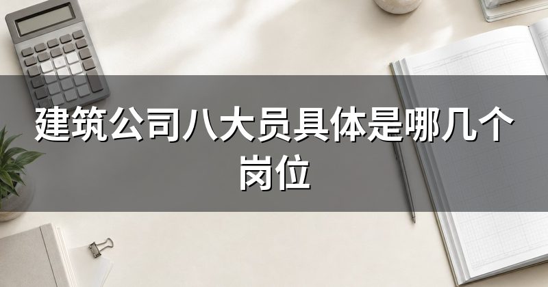 建筑公司八大员具体是哪几个岗位