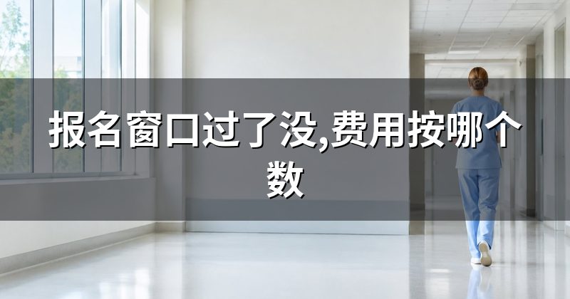 报名窗口过了没,费用按哪个数