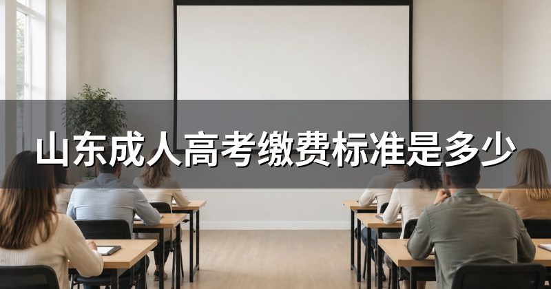 山东成人高考缴费标准是多少