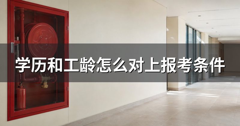 学历和工龄怎么对上报考条件